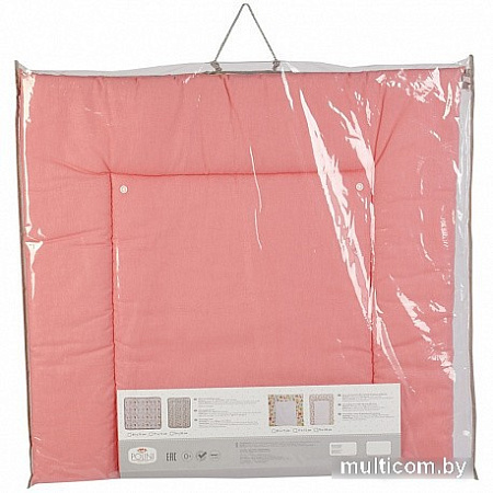Матрас для пеленания Polini Kids Жираф 77x72 0002375-2 (розовый)