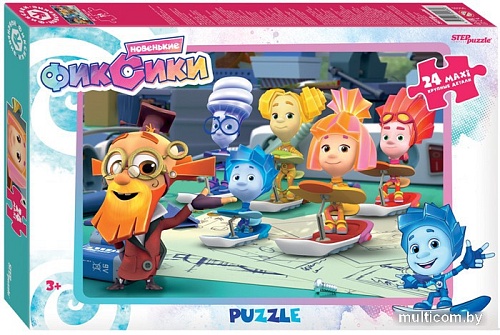 Мозаика/пазл Step Puzzle Maxi Фиксики 90080 (24 эл)