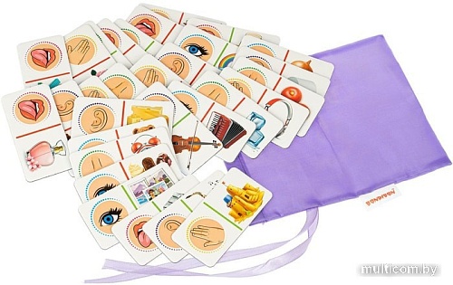 Развивающая игра Bondibon Домино 5 Чувств ВВ4876