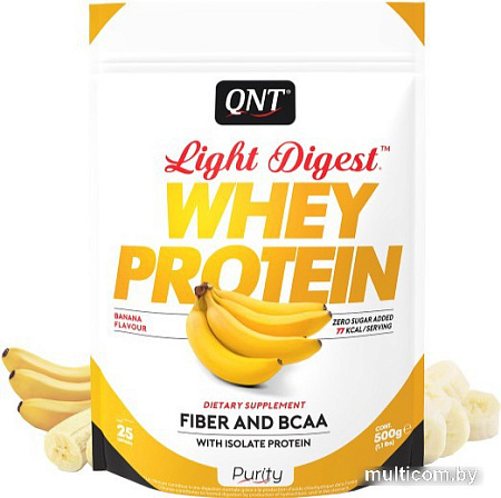 Протеин QNT Light Digest Whey Protein (банан, 500 г)