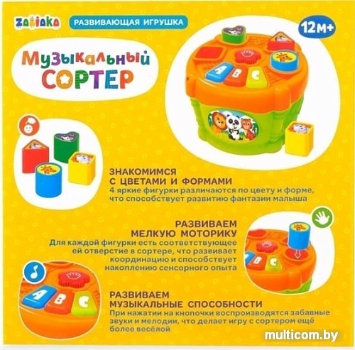 Сортер Zabiaka Музыкальный сортер 3629127