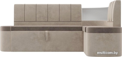 Угловой диван Mebelico Тефида 107512 (правый, коричневый/бежевый)