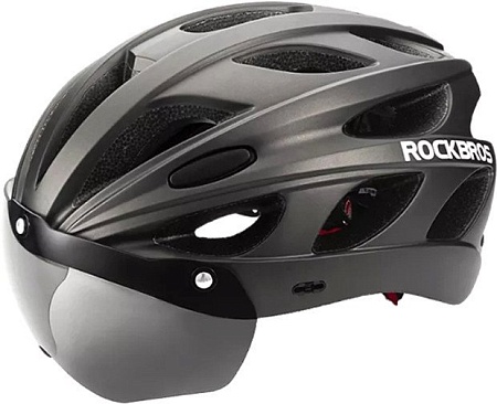 Cпортивный шлем RockBros TT-16 (р. 57-62, серый)