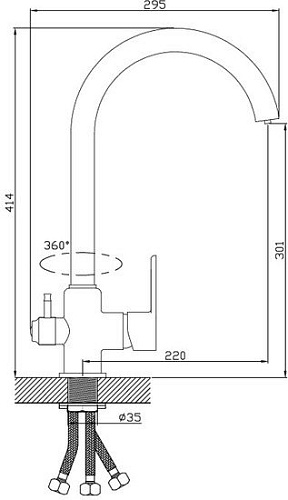 Смеситель Diadonna D80-446113