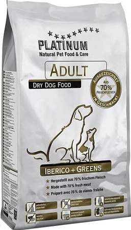 Сухой корм для собак Platinum Adult Iberico & Greens 5 кг