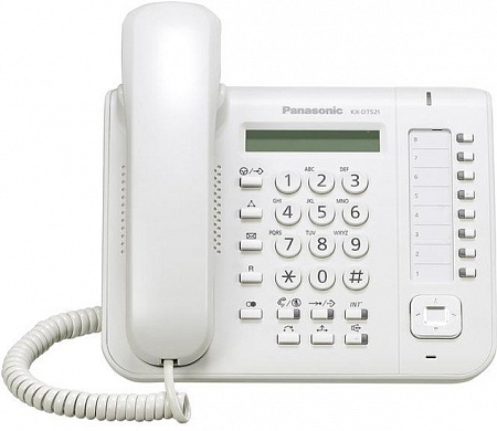 Проводной телефон Panasonic KX-DT521 White