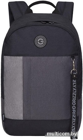 Городской рюкзак Grizzly RXL-327-3 (черный/серый)