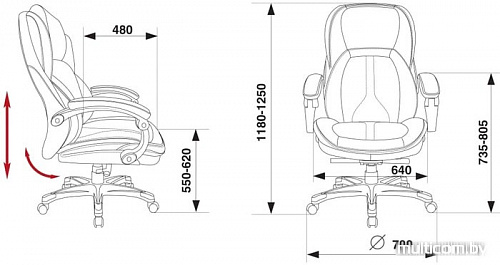 Кресло Бюрократ T-9919 (черный)