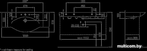 Умывальник Laufen Palace 120x51 [811704]