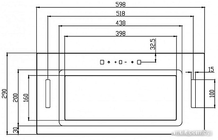 Кухонная вытяжка Schtoff HGT 60 (черный)