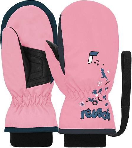 Горнолыжные варежки Reusch Kids Mitten 6285405-3360 (р-р 4, Light Rose/Dress Blue)