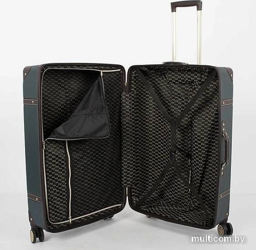 Чемодан-спиннер Francesco Molinary 336-0193/3-28 (зеленый)