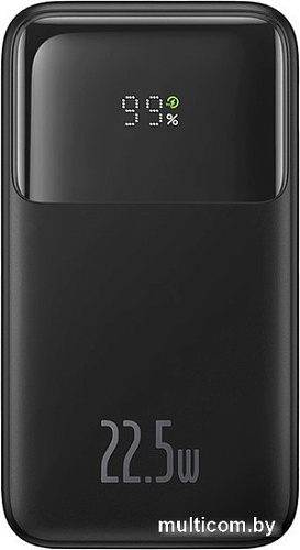 Внешний аккумулятор Baseus Comet Series Dual-Cable Digital Display Fast Charge Power Bank 22.5W 20000mAh (черный)