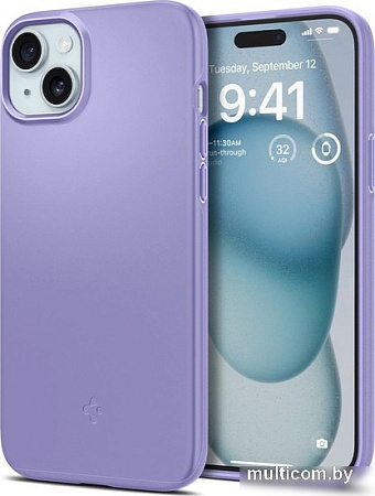 Чехол для телефона Spigen Thin Fit для iPhone 15 ACS06780 (фиолетовый)