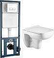Унитаз WeltWasser Kehlbach 004 GL-WT + Marberg 410 SE (белый глянец/хром)