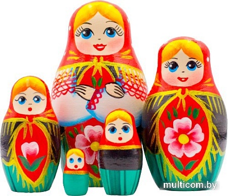 Развивающая игра Брестская Матрешка В белорусском традиционном костюме (набор 5 шт)