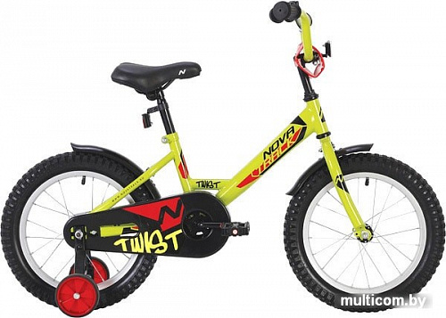 Детский велосипед Novatrack Twist New 18 181TWIST.GN20 (салатовый/черный, 2020)