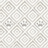 Коврик под миску TarHong Paw Ikat (бежевый с лапками)