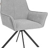 Стул с подлокотниками TetChair Мурано опора 360 (велюр/букле (HYP), светло-серый)