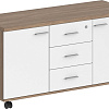 Комод Norden С 3 ящиками и замком SG.621.OD.WH (дуб темный/белый)
