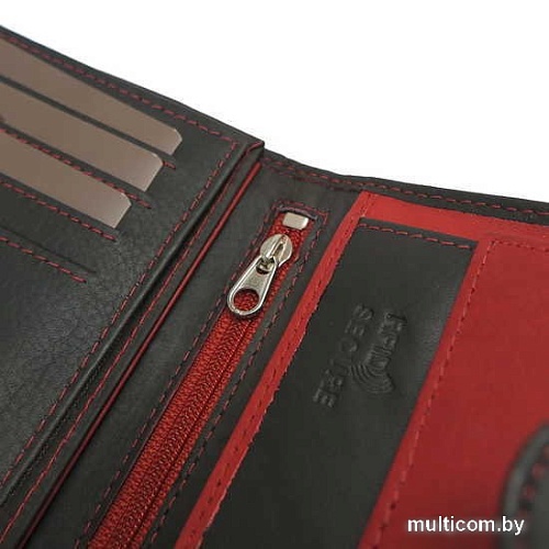 Кошелек Bellugio AM-24R-073 (черный/красный)