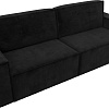 Диван Лига диванов Куба Лайт 129443 (велюр Seven 35 черный)