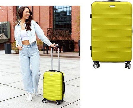 Чемодан-спиннер Peterson PTN 5806-W-S (желтый)