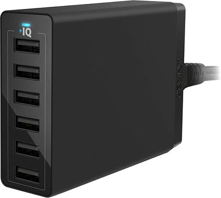 Сетевое зарядное Anker PowerPort 6 (черный)