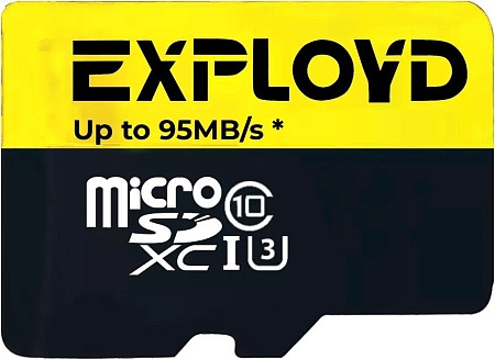 Exployd Premium Series microSDXC 512GB EX512GCSDXC10UHS-1-ELU3-W/A-AD