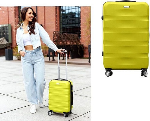 Чемодан-спиннер Peterson PTN 5806-W-S (желтый)