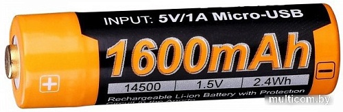 Аккумулятор Fenix 14500 1600mAh ARB-L14-1600U 1шт
