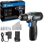 Дрель-шуруповерт Deko ZKCD12 SET6 084-1040 (с 2-мя АКБ, кейс)