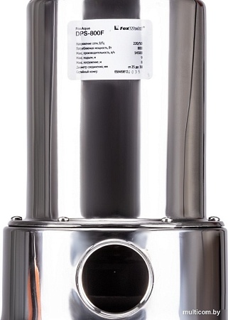 Дренажный насос FoxWeld FoxAqua DPS-800F