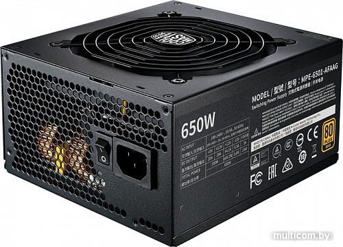 Блок питания Cooler Master MWE Gold 650 V2 Full Modular MPE-6501-AFAAG-EU