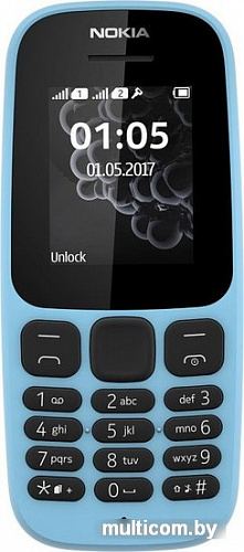 Мобильный телефон Nokia 105 Dual SIM (2017) (синий)