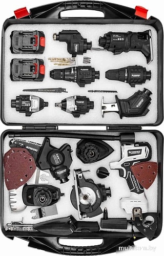 Набор электроинструментов FORSAGE F-JCB-18MT-B (с 2-мя АКБ, кейс)