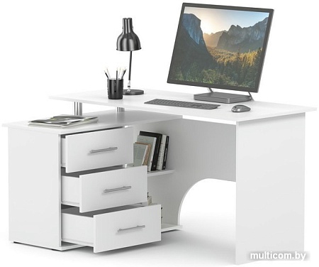 Стол Сокол КСТ-09 (левый, белый)