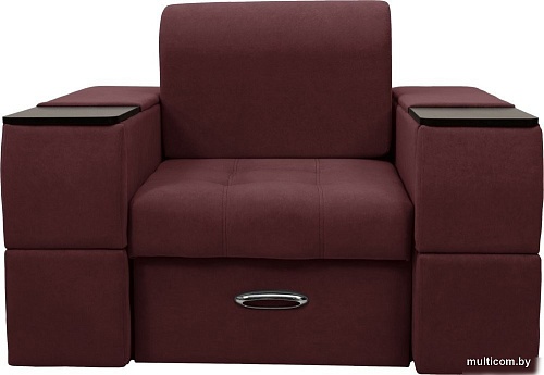 Сириус Лидер-13 ППУ 135x110 (Eva 15 велюр темно-бордовый)