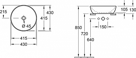 Умывальник Villeroy & Boch Artis 417943R1