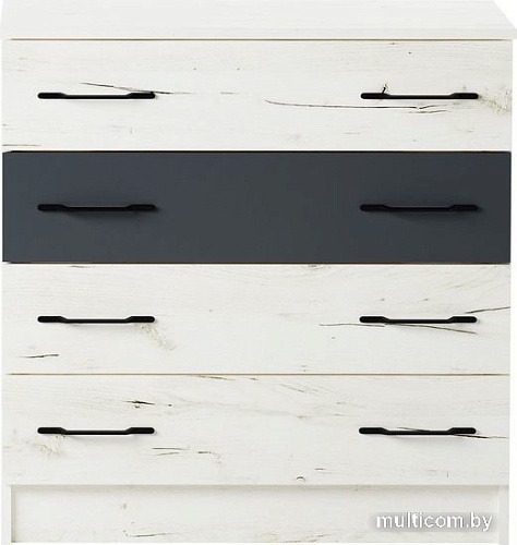 Комод Памир Беатрис К800 (крафт белый/антрацит)