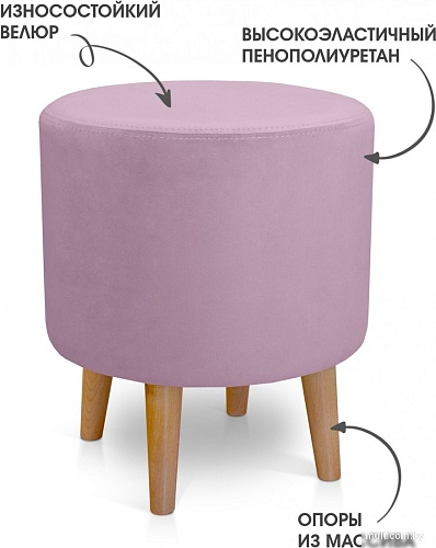 Пуфик Mio Tesoro Ронд (Amo 12/натуральное дерево)