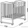 Детская кроватка СКВ-Компани Митенька New (орех) [160117]