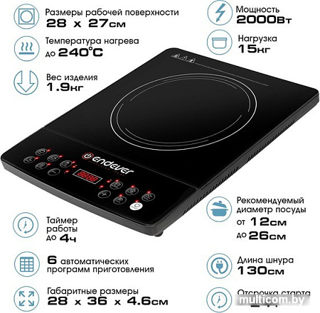 Настольная плита Endever Skyline IP-57