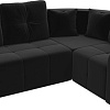 Угловой диван Mebelico Кембридж угловой 108825 (правый, микровельвет, черный)