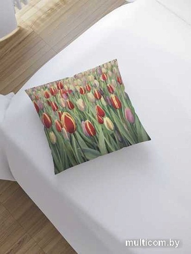 Чехол на подушку JoyArty Тюльпановый рай sl_9182
