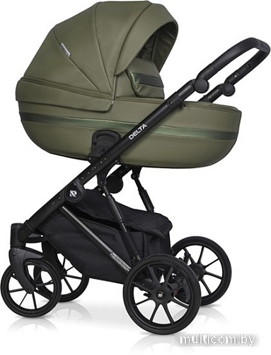 Универсальная коляска Riko Basic Delta Ecco (3 в 1, 13/olive)