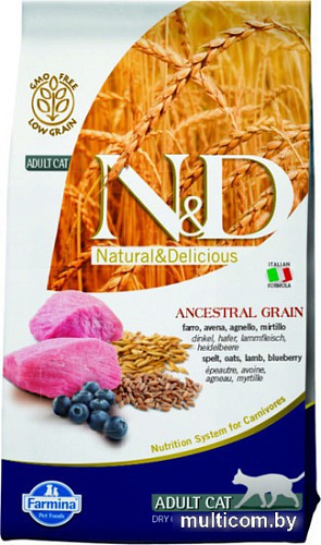 Корм для кошек Farmina N&D Low Grain Cat Lamb & Blueberry 1.5 кг