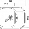 Кухонная мойка Kromevye Bianca EX 154 D
