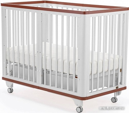 Кроватка-трансформер Nuovita Ferrara Swing 125x65 (белый)