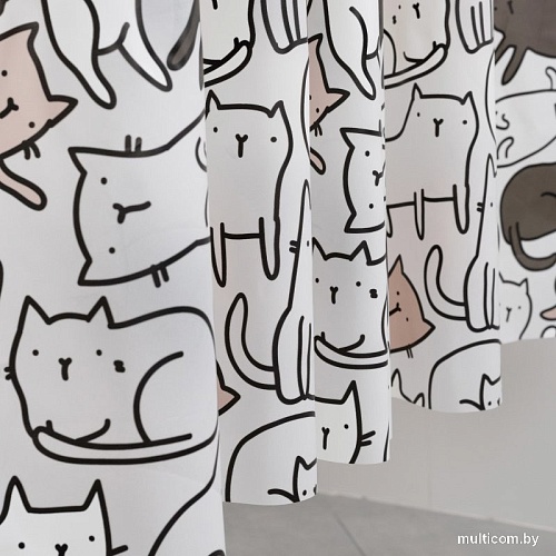 Шторка-занавеска для ванны Fora Peva Cats FOR-PV09